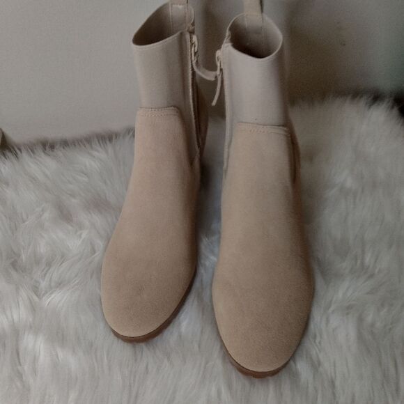 New Violet & Red loaded knit cuff bootie tan 7.5 - Picture 4 of 5